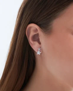 Bijou Brigitte Blumenschmuck|Ohrstecker>Ohrstecker - Silver Blossom silber