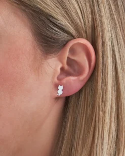 Bijou Brigitte Kinderschmuck|Ohrringe 925Er Silber>Ohrstecker - Silver Cat silber