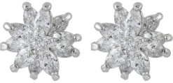 Bijou Brigitte Ohrstecker>Ohrstecker - Silver Flower silber