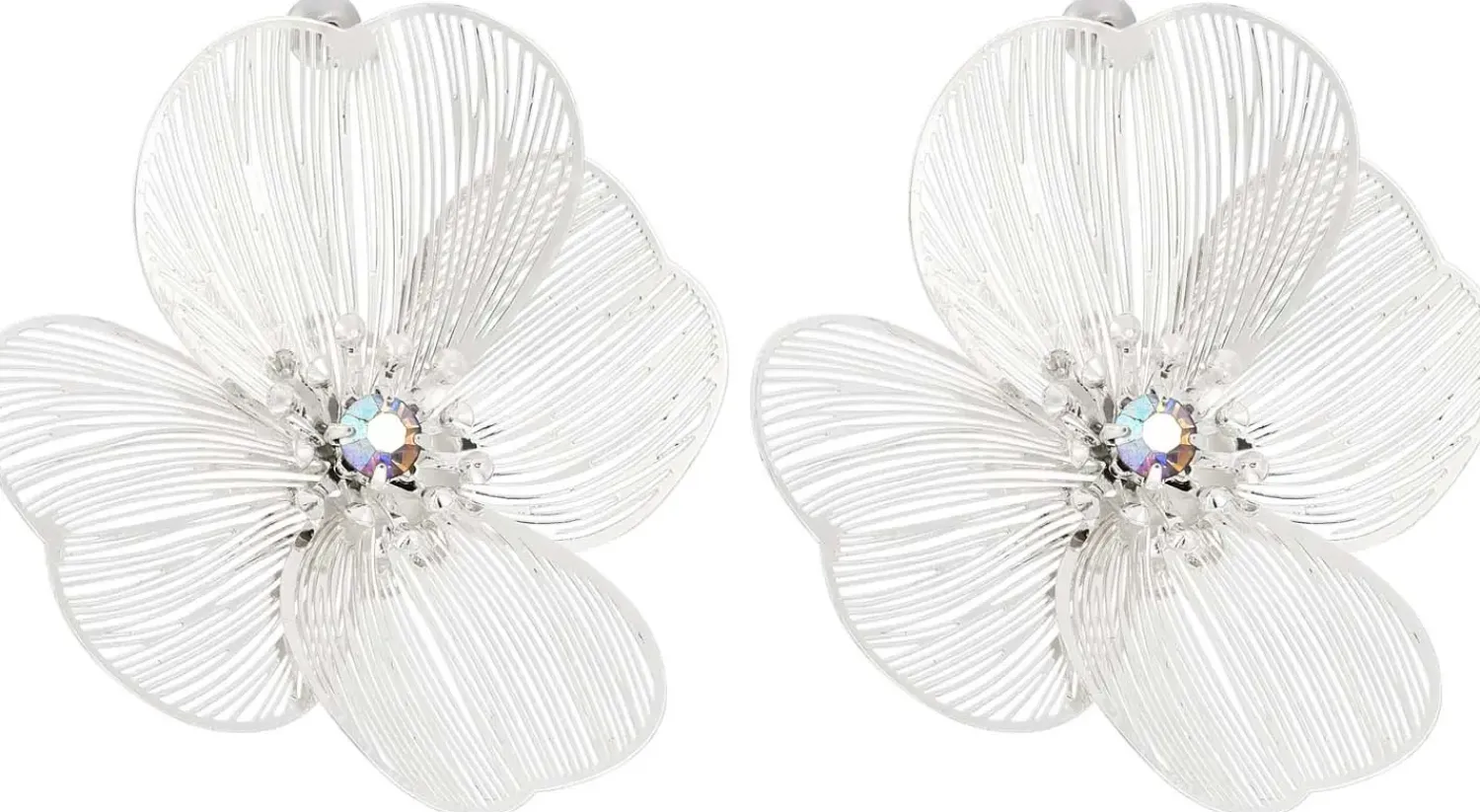 Bijou Brigitte Blumenschmuck|Ohrstecker>Ohrstecker - Silver Petal silber