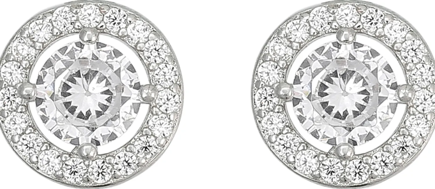 Bijou Brigitte Silver Crystals|Ohrstecker>Ohrstecker - Silver Sparkle silber
