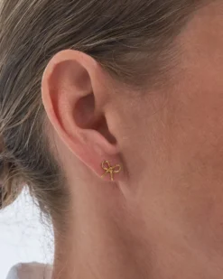 Bijou Brigitte Ohrringe 925Er Silber|Ohrringe Gold>Ohrstecker - Small Bows gold