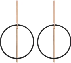 Bijou Brigitte Ohrringe Gold|Ohrstecker>Ohrstecker - Soft Circle schwarz, gold