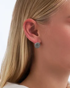 Bijou Brigitte Ohrstecker>Ohrstecker - Sparkling Ball grau