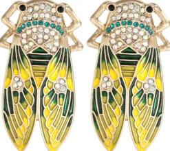 Bijou Brigitte Ohrringe Gold|Ohrstecker>Ohrstecker - Sparkling Forest gold, grün, gelb