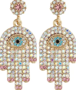 Bijou Brigitte Ohrstecker|Bunter Schmuck>Ohrstecker - Sparkling Hand mehrfarbig