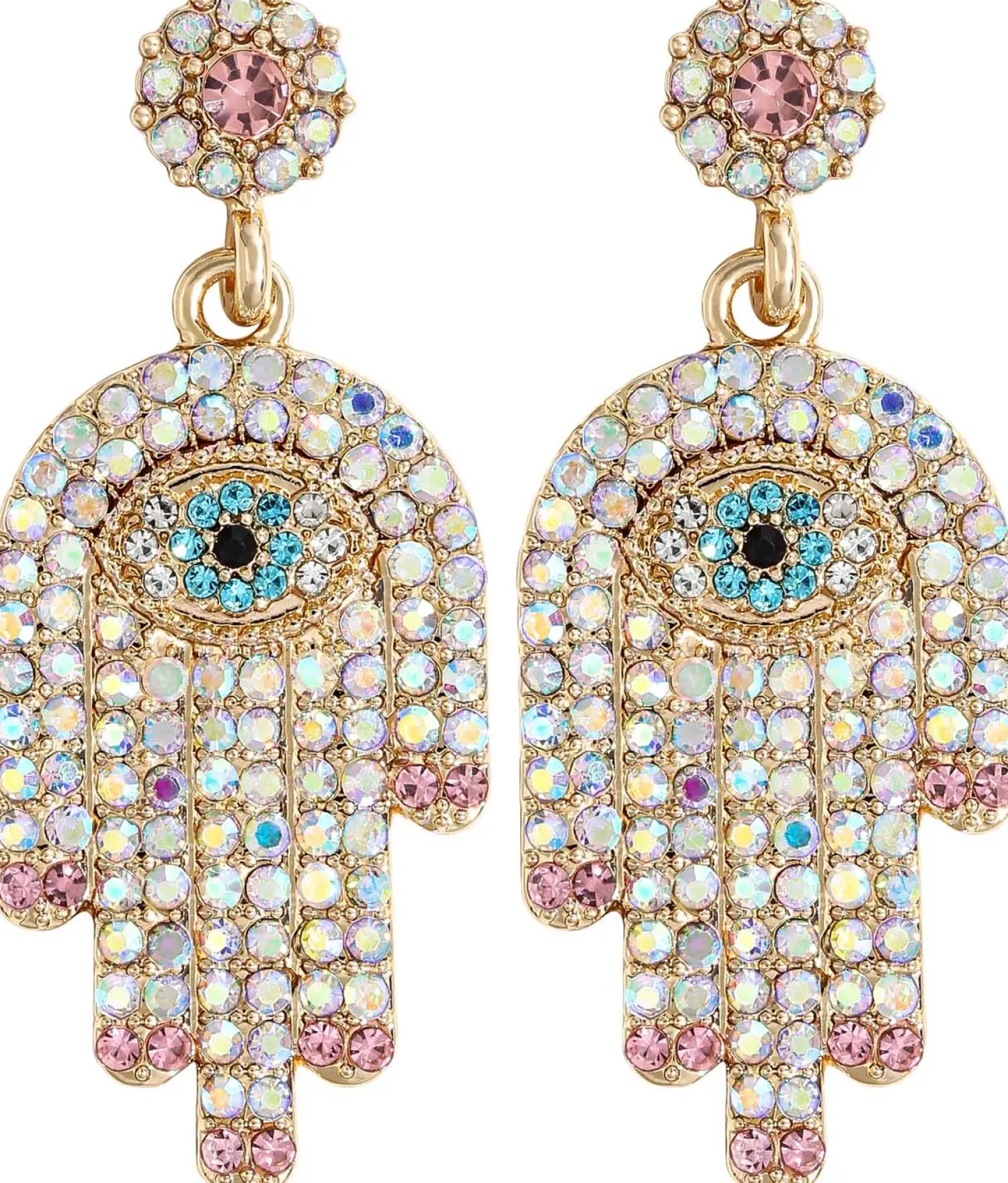 Bijou Brigitte Ohrstecker|Bunter Schmuck>Ohrstecker - Sparkling Hand mehrfarbig
