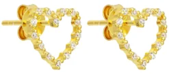 Bijou Brigitte Ohrringe Gold|Silver Crystals>Ohrstecker - Sparkling Hearts gold