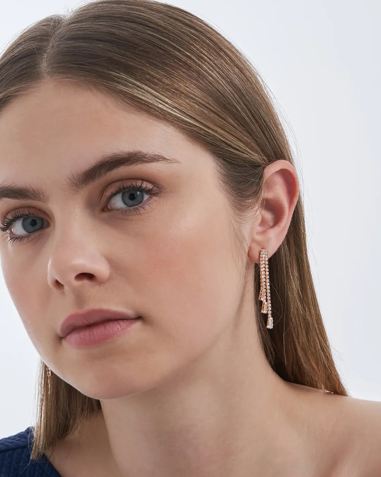 Bijou Brigitte Ohrringe Gold|Hochzeitsgäste>Ohrstecker - Sparkling Highlight gold