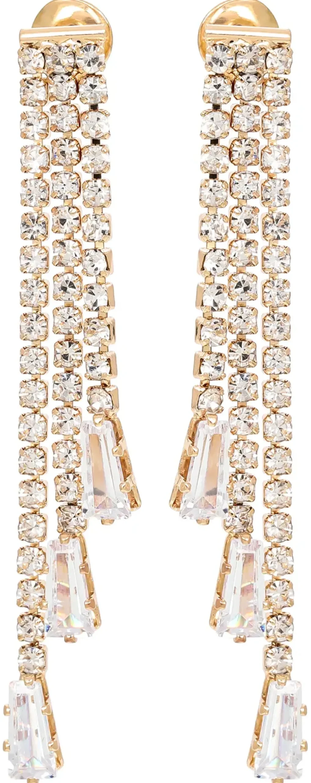 Bijou Brigitte Ohrringe Gold|Hochzeitsgäste>Ohrstecker - Sparkling Highlight gold