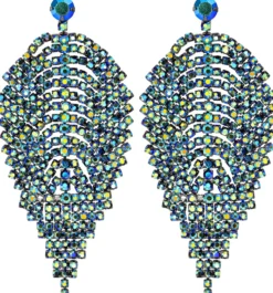 Bijou Brigitte Ohrstecker>Ohrstecker - Sparkling Leaf grün