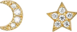 Bijou Brigitte Ohrringe Gold|Silver Crystals>Ohrstecker - Sparkling Moon gold