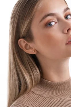 Bijou Brigitte Ohrringe Gold|Silver Crystals>Ohrstecker - Sparkling Moon gold