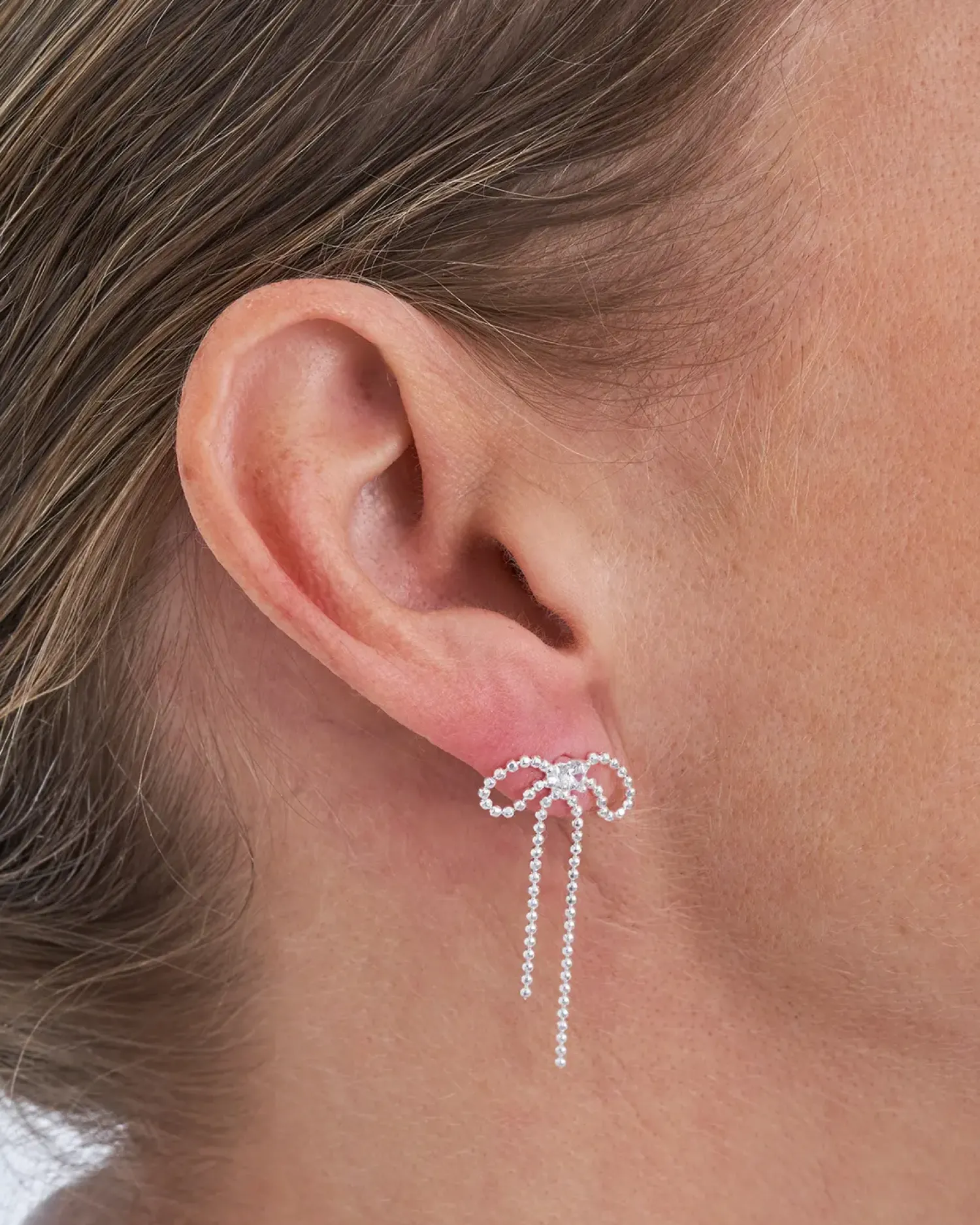 Bijou Brigitte Ohrringe 925Er Silber|Ohrringe 925Er Silber>Ohrstecker - Sparkling Ribbon silber