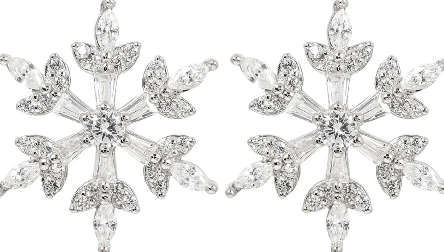Bijou Brigitte Ohrringe 925Er Silber|Ohrringe 925Er Silber>Ohrstecker - Sparkling Snowflakes silber