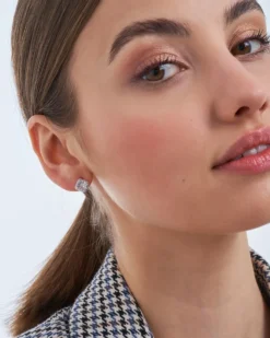 Bijou Brigitte Ohrstecker|Brautohrringe>Ohrstecker - Sparkling Squares silber