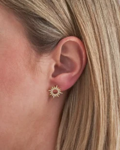 Bijou Brigitte Ohrringe Gold|Silver Crystals>Ohrstecker - Sparkling Sun gold