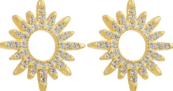 Bijou Brigitte Ohrringe Gold|Silver Crystals>Ohrstecker - Sparkling Sun gold