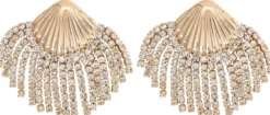 Bijou Brigitte Muschelschmuck|Ohrringe Gold>Ohrstecker - Sparkly Shells gold