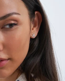 Bijou Brigitte Silver Crystals|Ohrstecker>Ohrstecker - Starfish silber