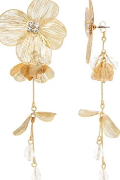 Bijou Brigitte Ohrringe Gold|Blumenschmuck>Ohrstecker - Statement Petals gold