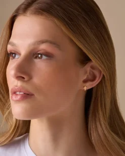 Bijou Brigitte Ohrringe Gold|Wasserfester Schmuck>Ohrstecker - Steel Cross gold