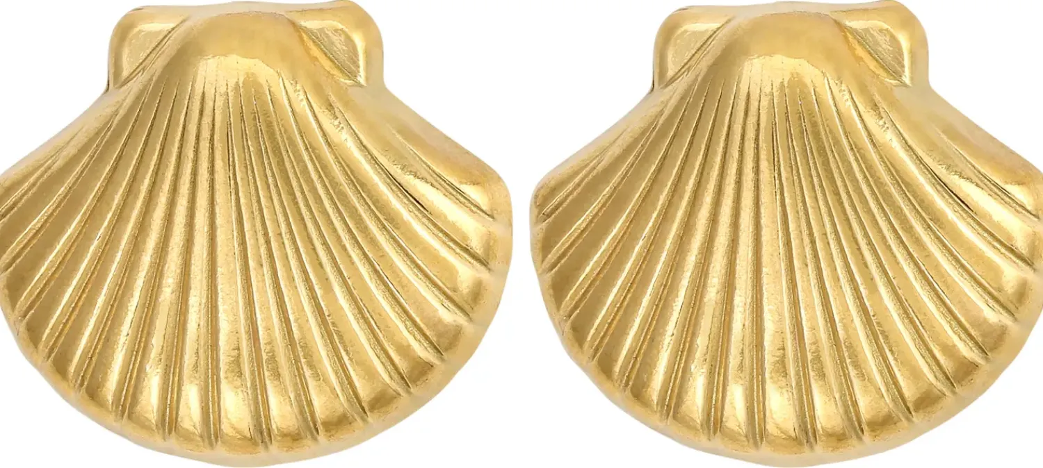 Bijou Brigitte Edelstahlschmuck In Gold|Ohrstecker>Ohrstecker - Steel Shell gold