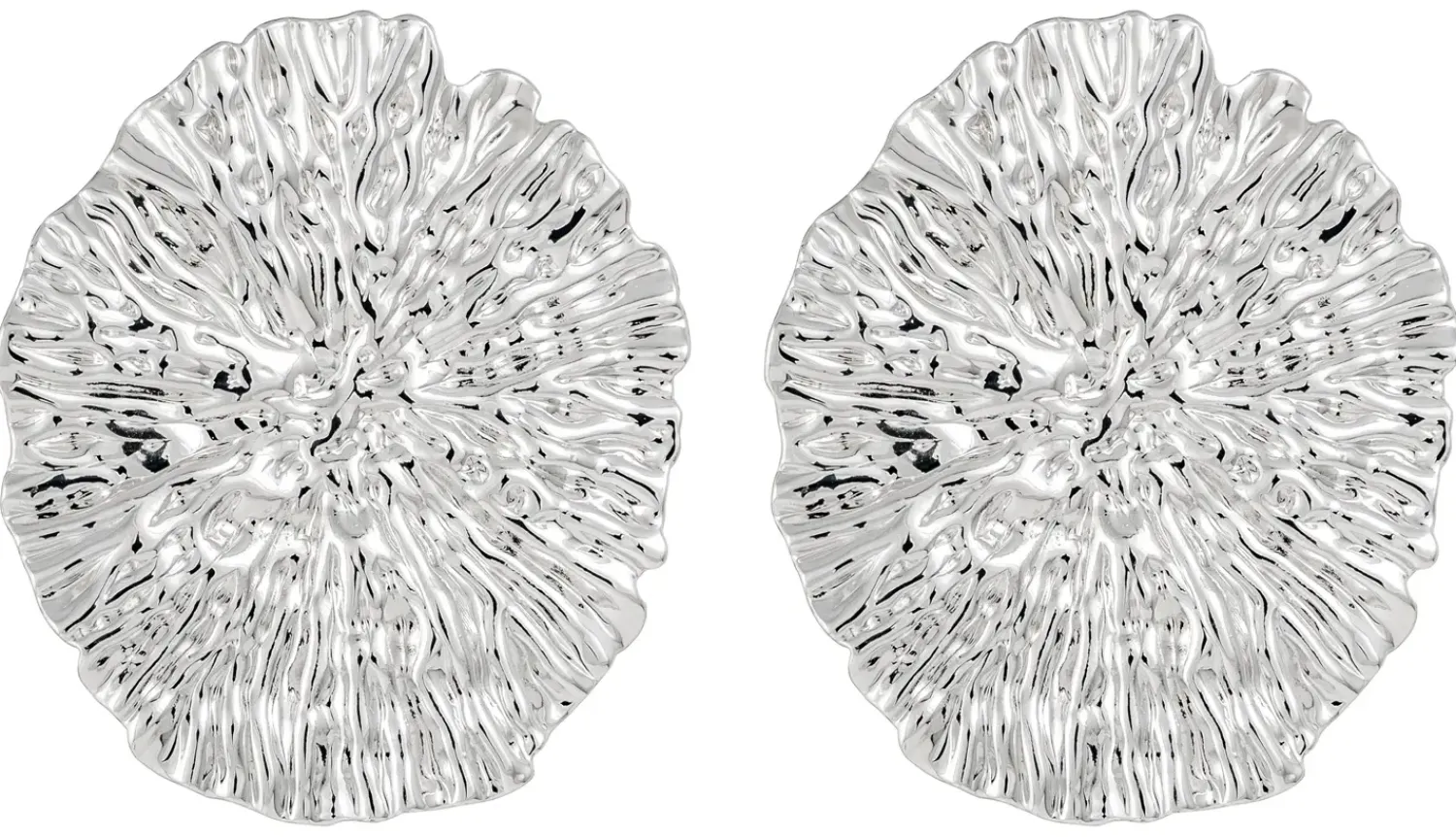 Bijou Brigitte Ohrstecker>Ohrstecker - Structured Oval silber