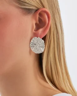 Bijou Brigitte Ohrstecker>Ohrstecker - Structured Oval silber