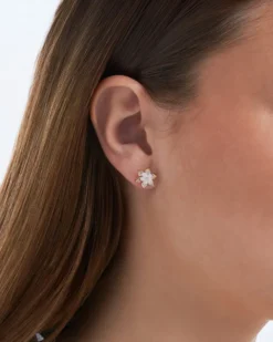 Bijou Brigitte Blumenschmuck|Ohrstecker>Ohrstecker - Stunning Shine rosa, gold