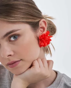 Bijou Brigitte Blumenschmuck|Ohrstecker>Ohrstecker - Sunny Blossom orange