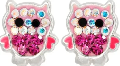 Bijou Brigitte Kinderschmuck|Ohrringe 925Er Silber>Ohrstecker - Sweet Night rosa, pink