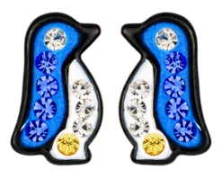 Bijou Brigitte Kinderschmuck|Ohrringe 925Er Silber>Ohrstecker - Sweet Penguin blau