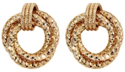 Bijou Brigitte Ohrringe Gold|Ohrstecker>Ohrstecker - Textured Glam gold