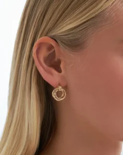 Bijou Brigitte Ohrringe Gold|Ohrstecker>Ohrstecker - Textured Glam gold