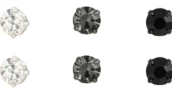Bijou Brigitte Ohrstecker>Ohrstecker - Three Diamond Glam