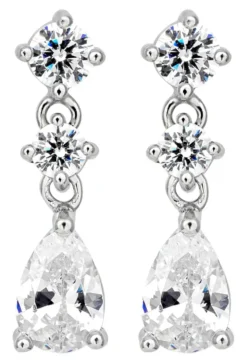 Bijou Brigitte Silver Crystals|Ohrstecker>Ohrstecker - Trio Spark silber