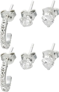 Bijou Brigitte Ohrringe 925Er Silber|Ohrringe 925Er Silber>Ohrstecker - Triple Silver silber