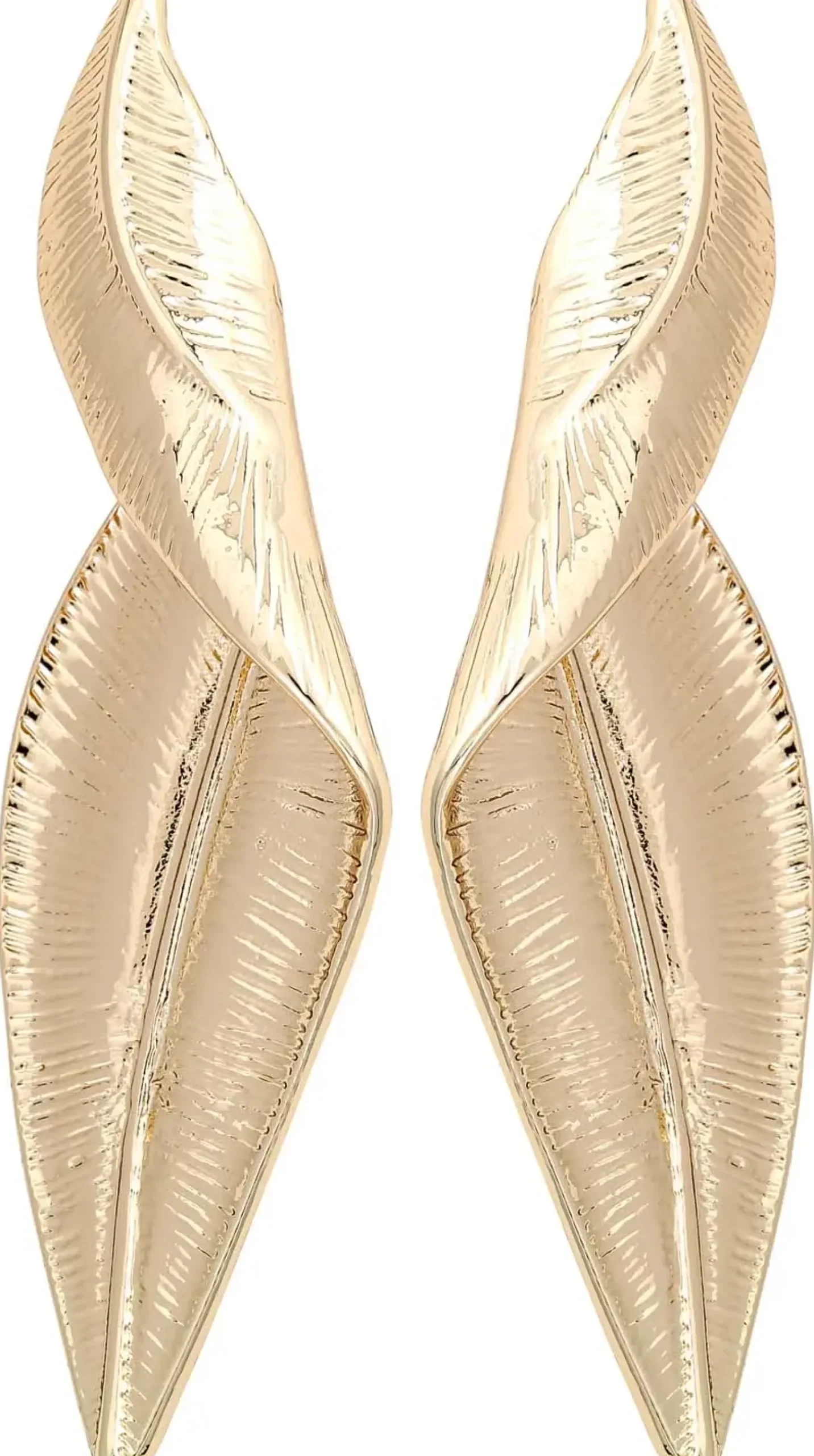 Bijou Brigitte Ohrringe Gold|Boho-Schmuck>Ohrstecker - Twisted Leaves gold