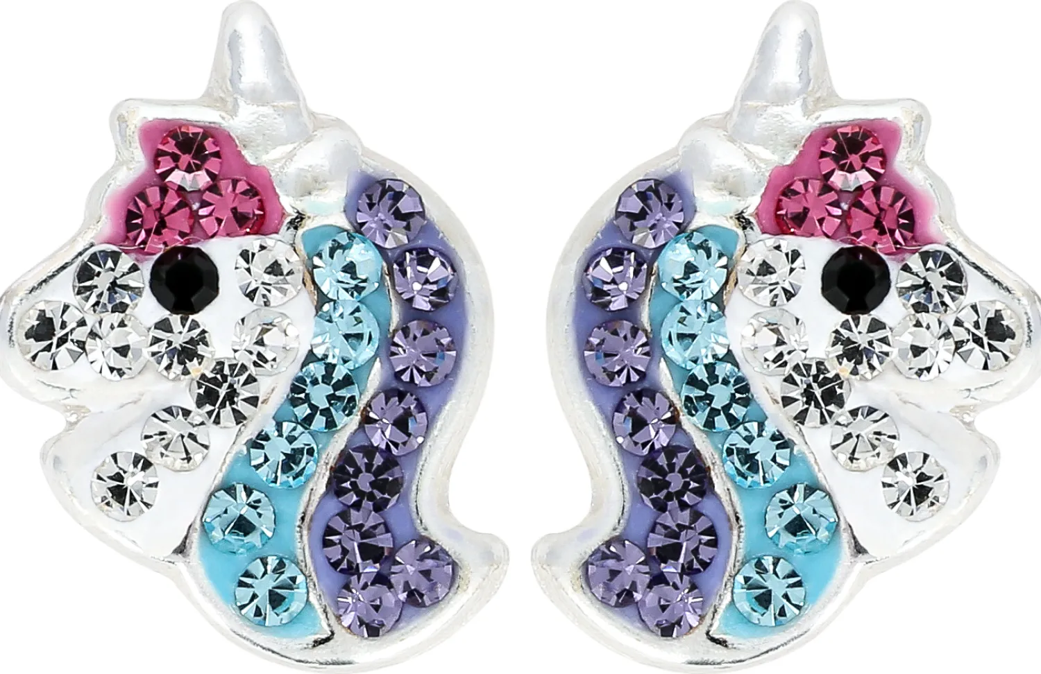 Bijou Brigitte Ohrringe 925Er Silber|Ohrringe 925Er Silber>Ohrstecker - Unicorns mehrfarbig