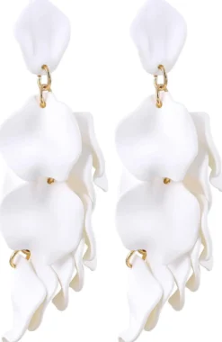 Bijou Brigitte Ohrstecker>Ohrstecker - White Petals weiß