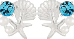 Bijou Brigitte Ohrstecker|Ohrringe 925Er Silber>Ohrstecker - Wonderful Ocean blau, silber