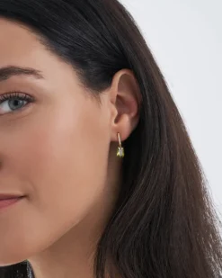 Bijou Brigitte Ohrringe Gold|Silver Crystals>Ohrstecker - Wonderful Olive gold