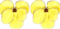 Bijou Brigitte Blumenschmuck|Ohrstecker>Ohrstecker - Yellow Flower gelb