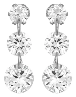 Bijou Brigitte Silver Crystals|Ohrstecker>Ohrstecker - Zirconia Circles silber