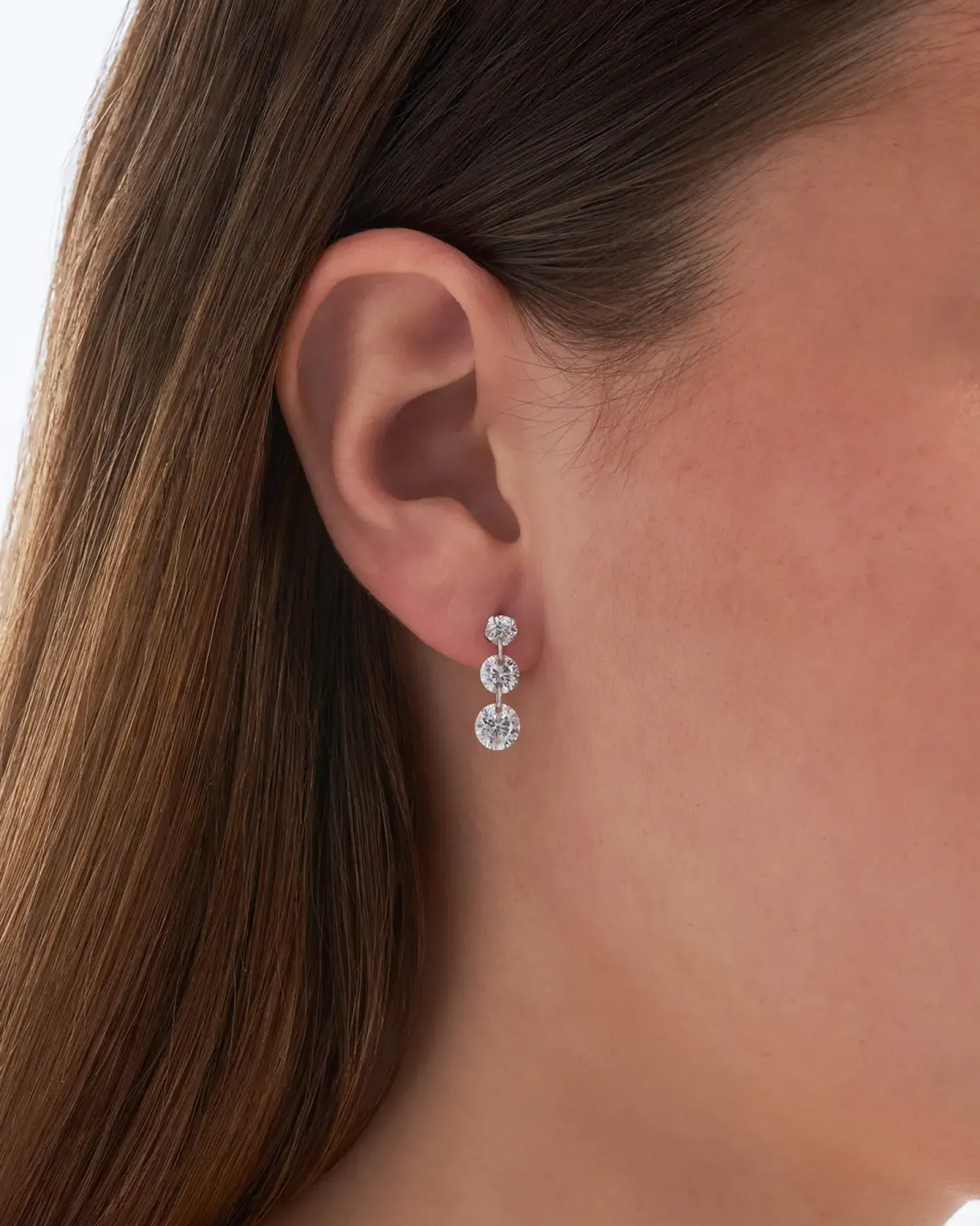 Bijou Brigitte Silver Crystals|Ohrstecker>Ohrstecker - Zirconia Circles silber