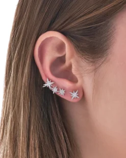 Bijou Brigitte Ohrstecker>Ohrstecker - Zirconia Stars silber
