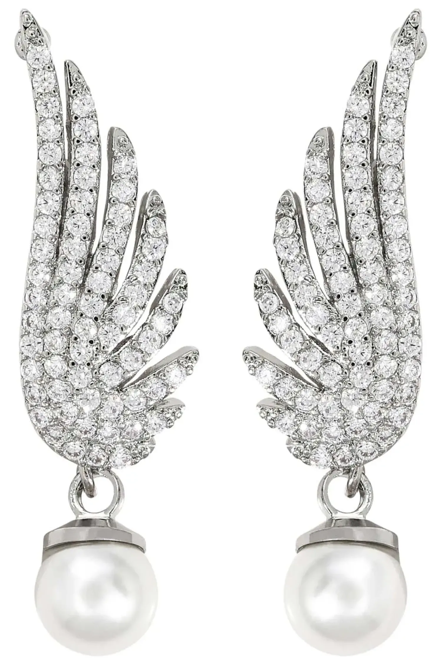 Bijou Brigitte Ohrstecker>Ohrstecker - Zirconia Wings silber