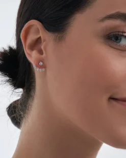 Bijou Brigitte Brautohrringe|Silver Crystals>Ohrstecker - Zirkonia silber
