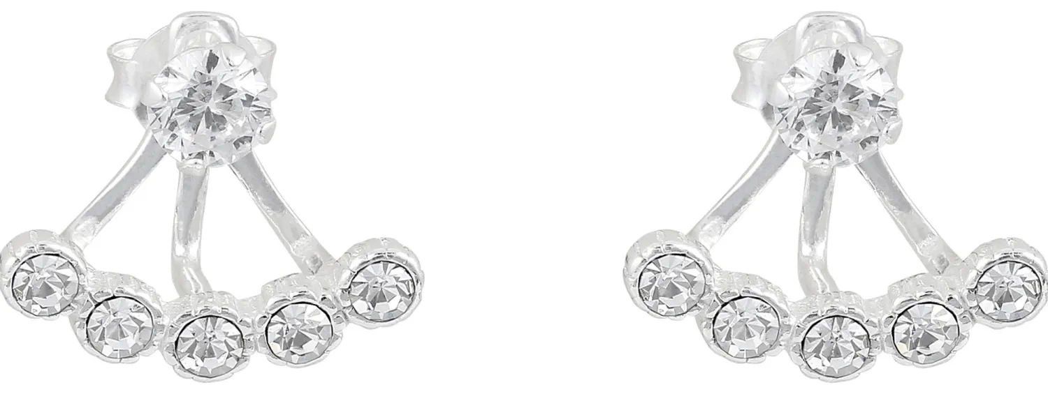Bijou Brigitte Brautohrringe|Silver Crystals>Ohrstecker - Zirkonia silber